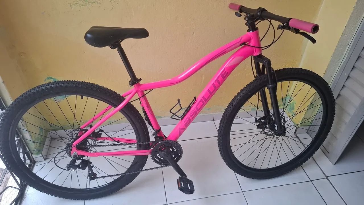 Bicicleta MTB aro 29 rosa absolute  - Foto 5