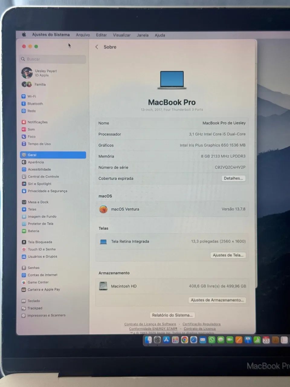 MacBook Pro A1706 Prata Touch Bar - Foto 5