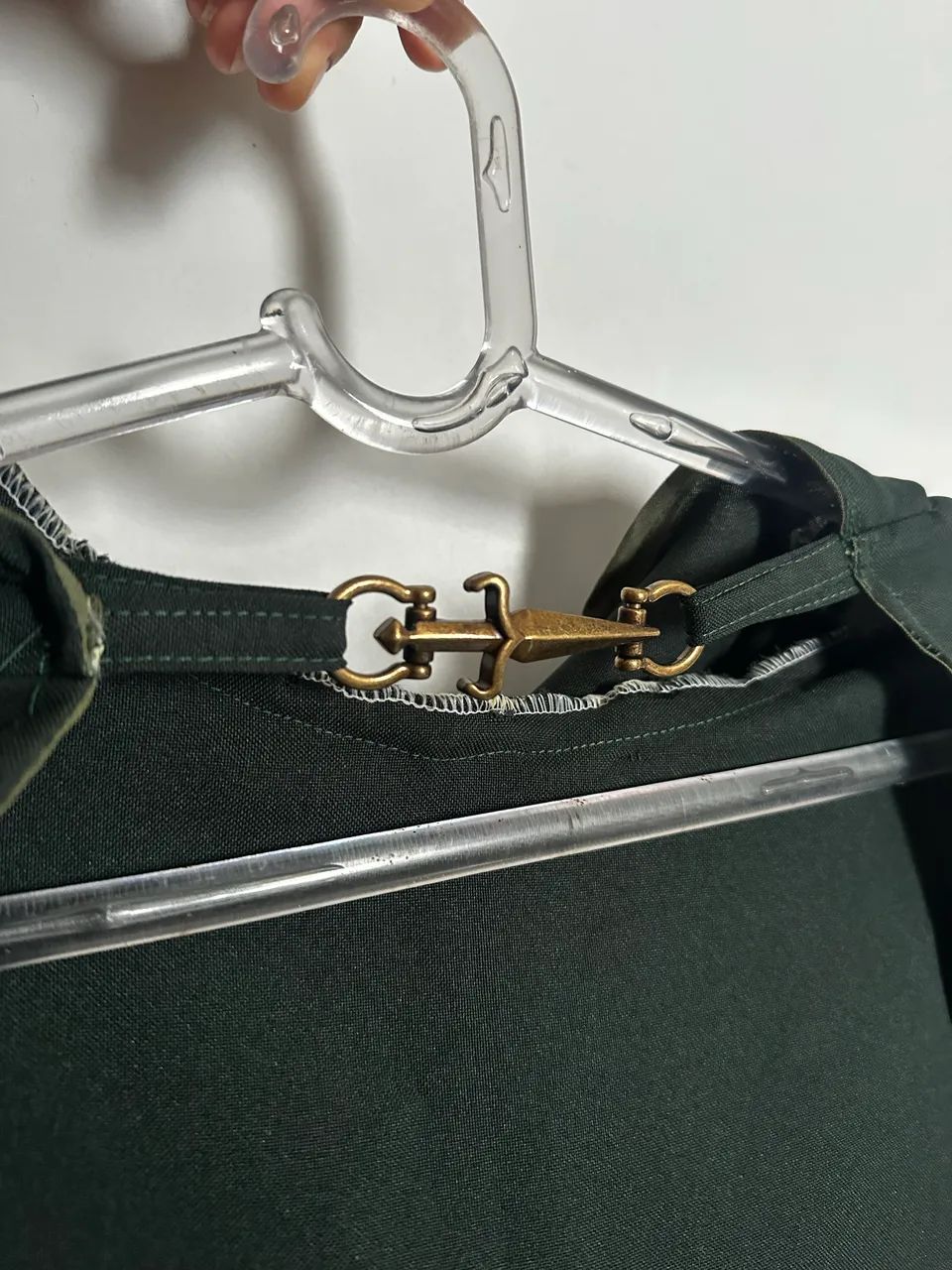 Capa Medieval com capuz - Verde musgo - Foto 2