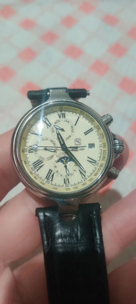 Stanhausen funcionando normalmente todo em aço inox automático original elegante  - Foto 5