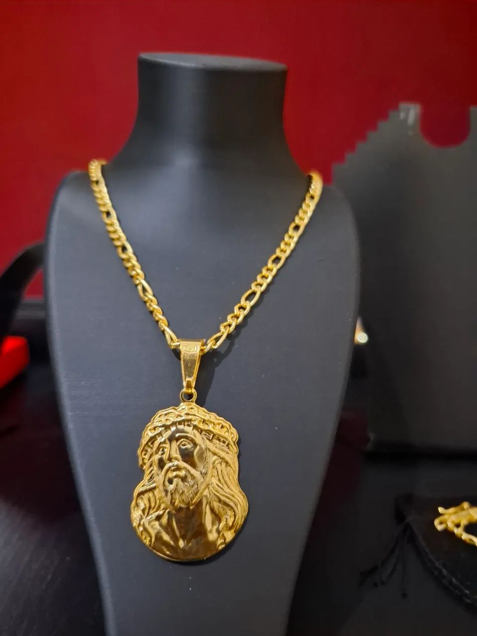 Corrente Elo 3x1 Banhada a Ouro18k com 4mm / 70 cm - Foto 5