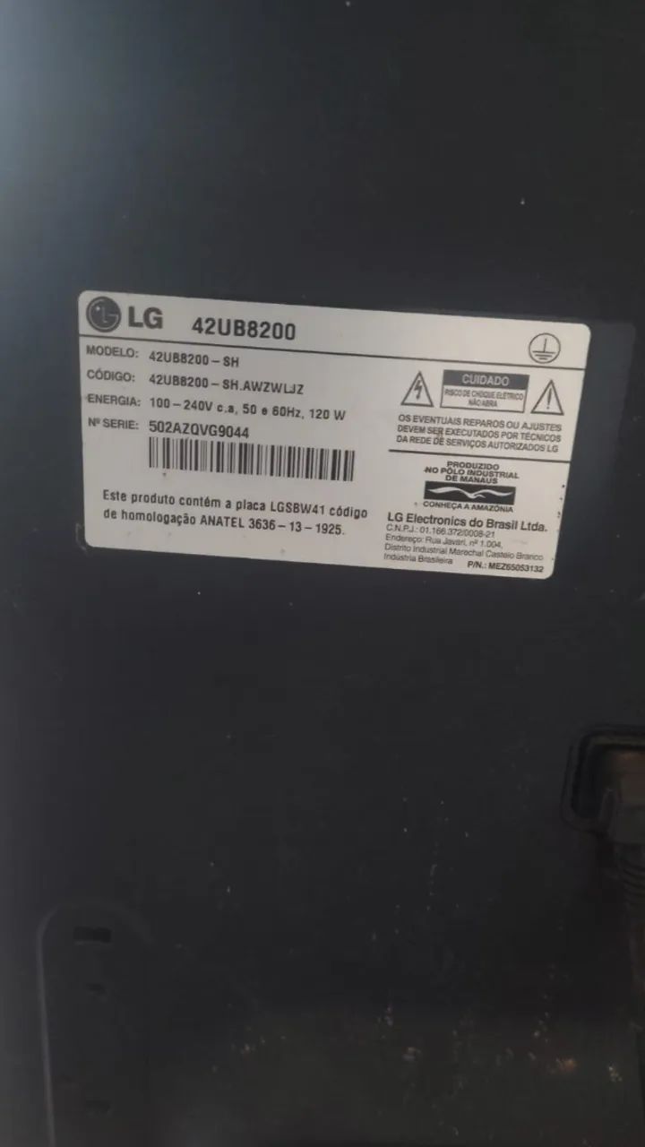 tv com tela quebrada