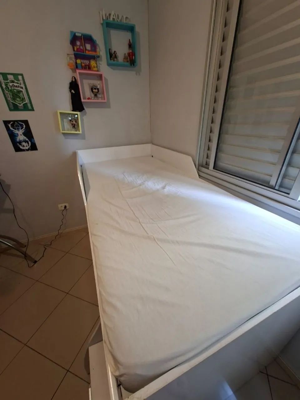 Cama solteiro multifuncional + colchão de espuma - Foto 3