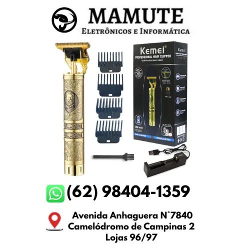 Maquina Acabamento Barba Cabelereiro Kemei Km 228 Bivolt