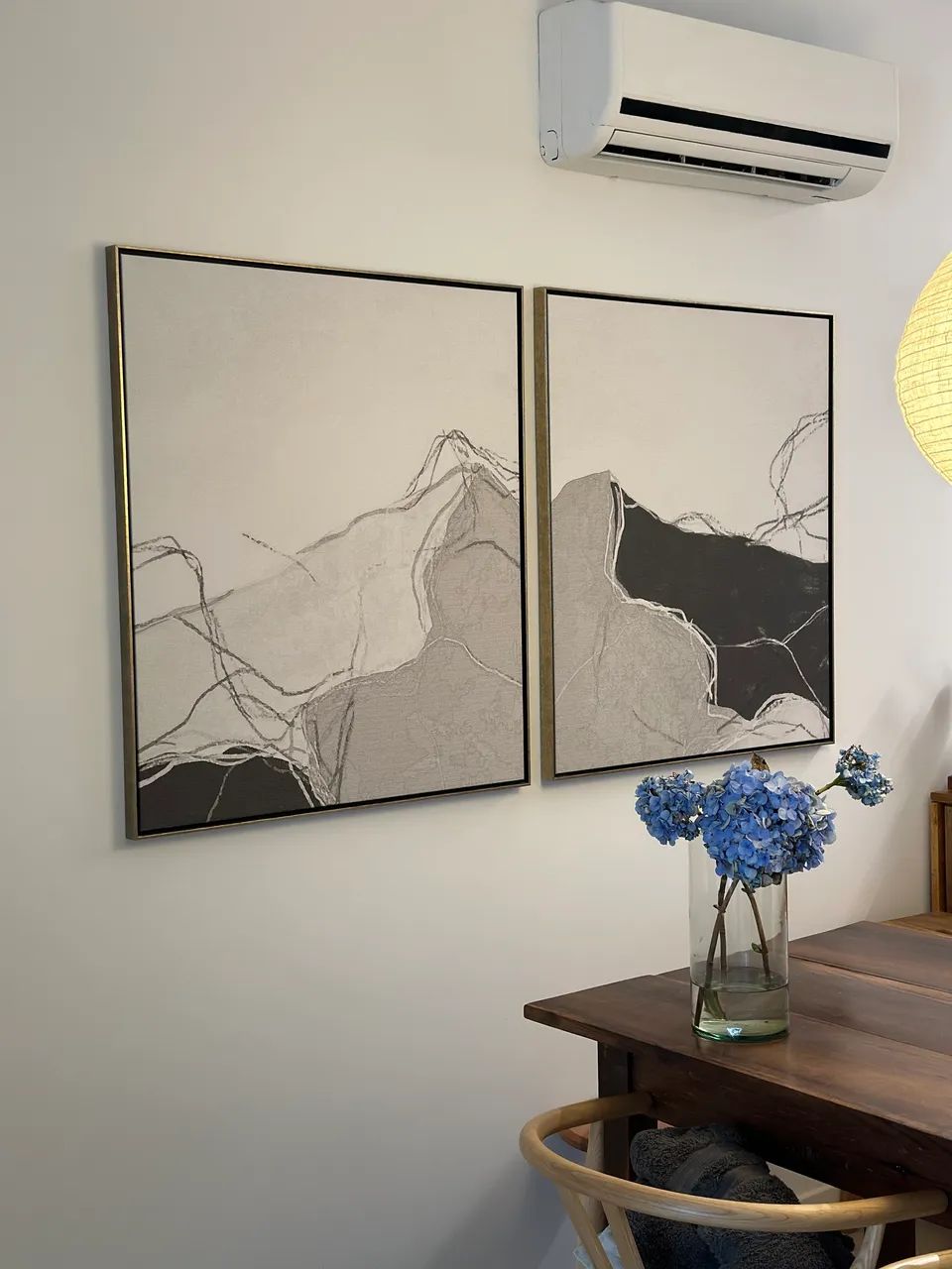 Dupla de quadros canvas minimalistas