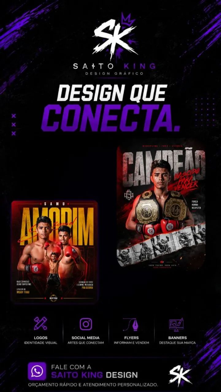 DESING GRÁFICO PROFISSIONAL | SAITO KING - Foto 3