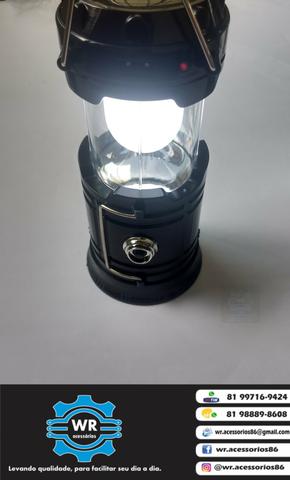Lanterna led camping / lampião + brinde e entrega grátis - Foto 2