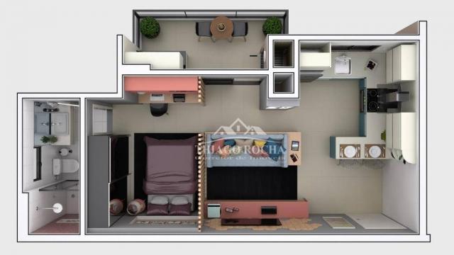 Studio com 1 dormitório à venda, 39 m² por r$ 189.000 - são pedro - são josé dos pinhais/p - Foto 10