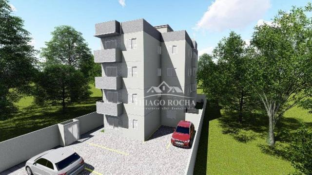 Apartamento com 2 dormitórios, sacada com churrasqueira à venda, 46 m² por r$ 160.000 - af - Foto 2