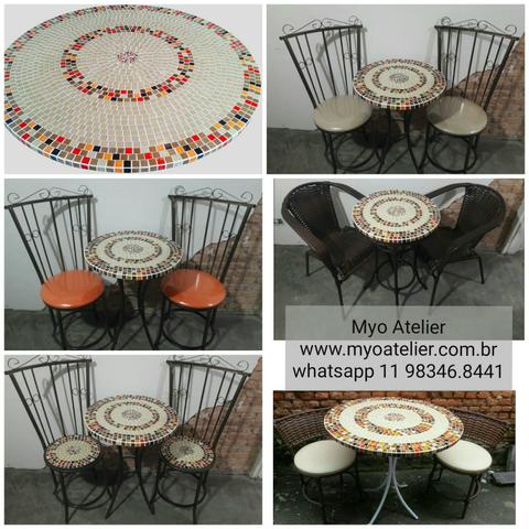 Mesa varanda, mesa sacada, moveis, conjunto de mesa - Foto 3