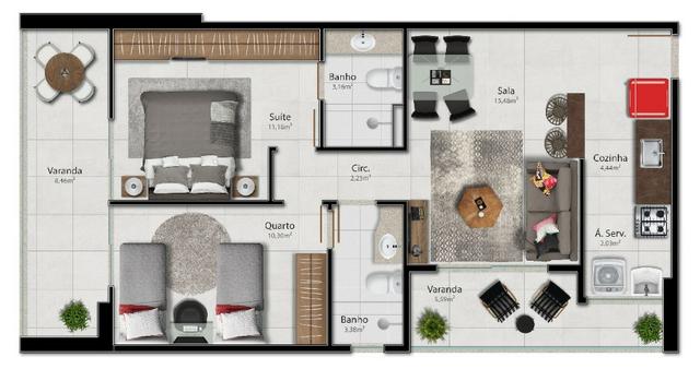 1 quarto e sala Barro Vermelho Novo Lançamento Imperdível - Foto 9