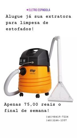 Extratora para higienização de estofados