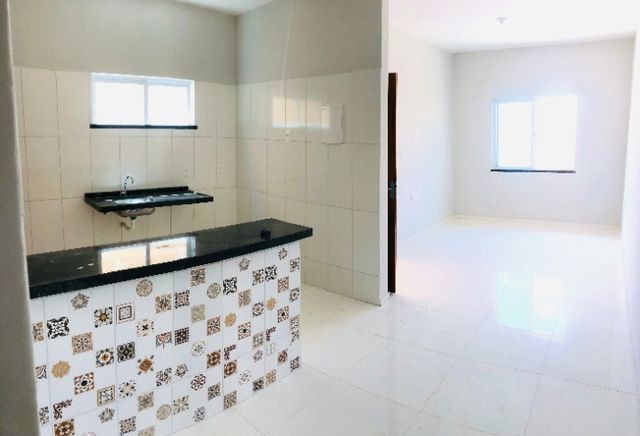 WS. otima casa nova com 2 quartos,2 banheiros toda no porcelanato a 10 min. de messejana - Foto 5