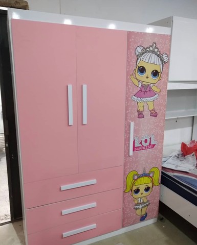 Guarda-Roupa Infantil LOL 100% Mdf - Entrega Rápida!!Maio39 - Foto 3