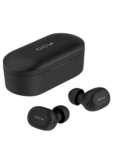 Fone de ouvido in-ear sem fio QCY T2C preto