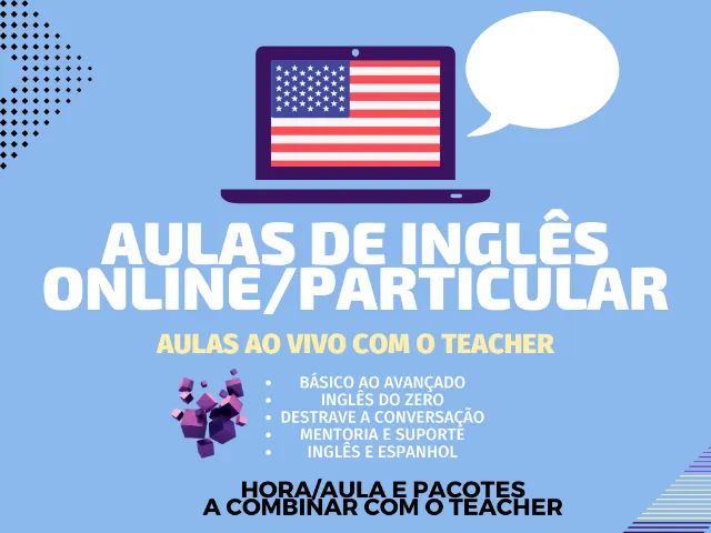 Aulas de inglês online AO VIVO