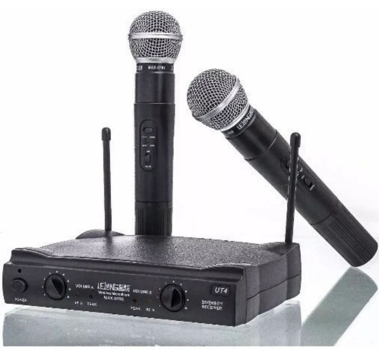 Microfone Sem Fio Duplo LeLongse UT4 - Ideal para Palestras e Eventos - Foto 2