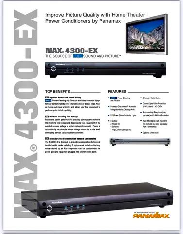 Condicionador de Energia Panamax M4300ex  - Foto 3