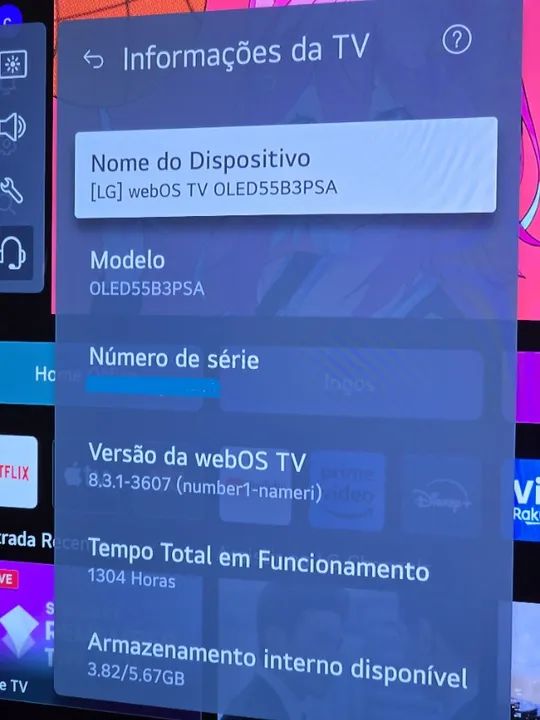 Smart TV 55 LG OLED55B3PSA Inteligência Artificial AI ThinQ - Foto 3