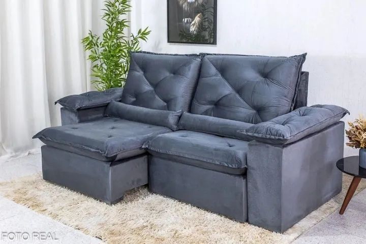 Sofá Cama Retrátil Roma.  Produto Novo.  Pronta Entrega. - Foto 3