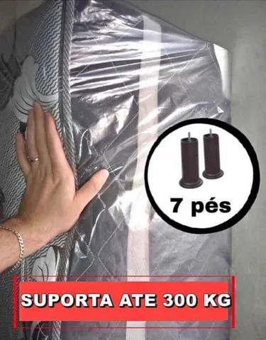 Cama box de casal de espuma de 5 cm - Foto 3