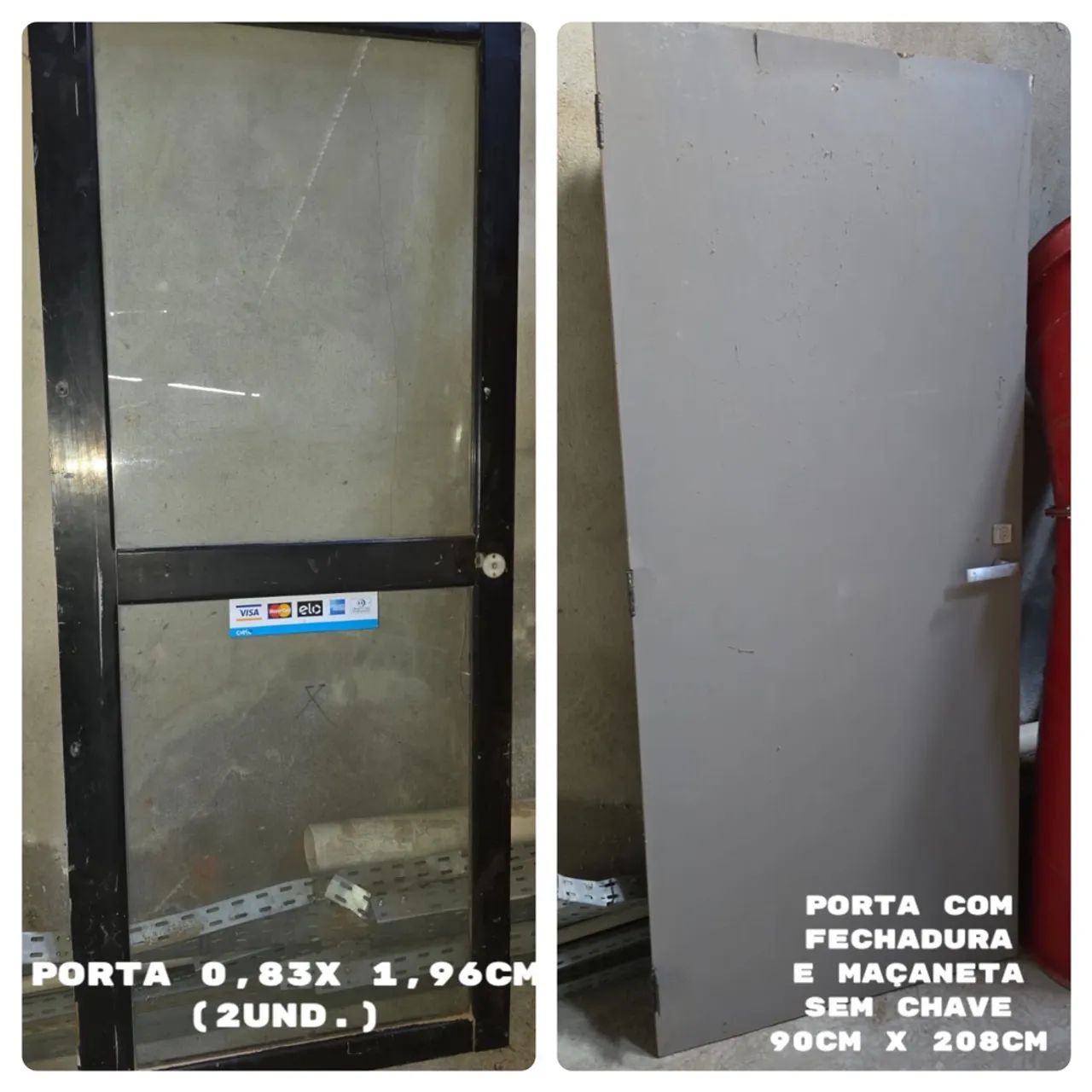 Portas ( vidro e madeira )