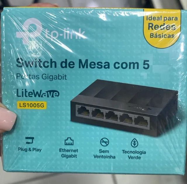 Switch TP-Link LS1005G - 5 Portas 10/100/1000 Rede -Loja Coimbra Computadores Entregamos - Foto 6