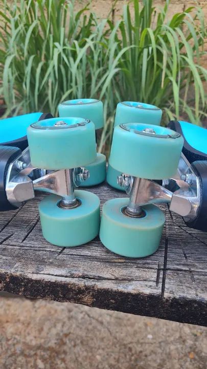 Patins Quad Traxart Bellaz Azul - Foto 6