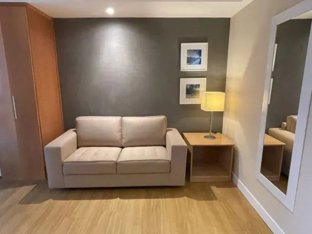 Flat na Barra da Tijuca com cozinha, varanda e garagem - Foto 3