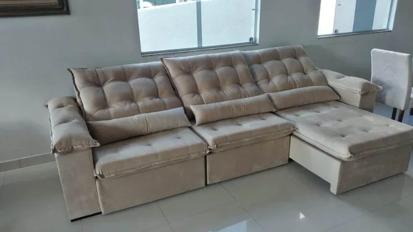 Sofá Retrátil E Reclinável Novo Pronta Entrega Parcelamos No Cartão Entregamos Na Sua Casa