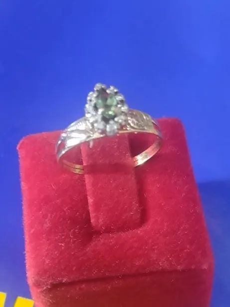 Anel Colação de Grau Formatura Feminino Aro Ouro 18 Kilates Cabeça Prata Peso 1.80 Gramas  - Foto 5