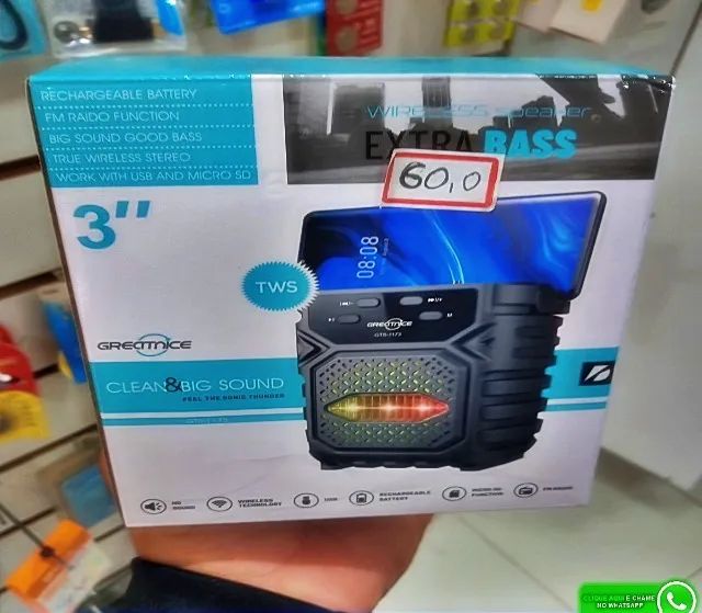 Caixa De Som Kts1373 2023 Portátil Som Amplificado Bluetooth - Foto 2