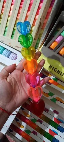 Marca Texto Fofos Kawaii - Sorvete, ursinho, macarron, coração  - Foto 5