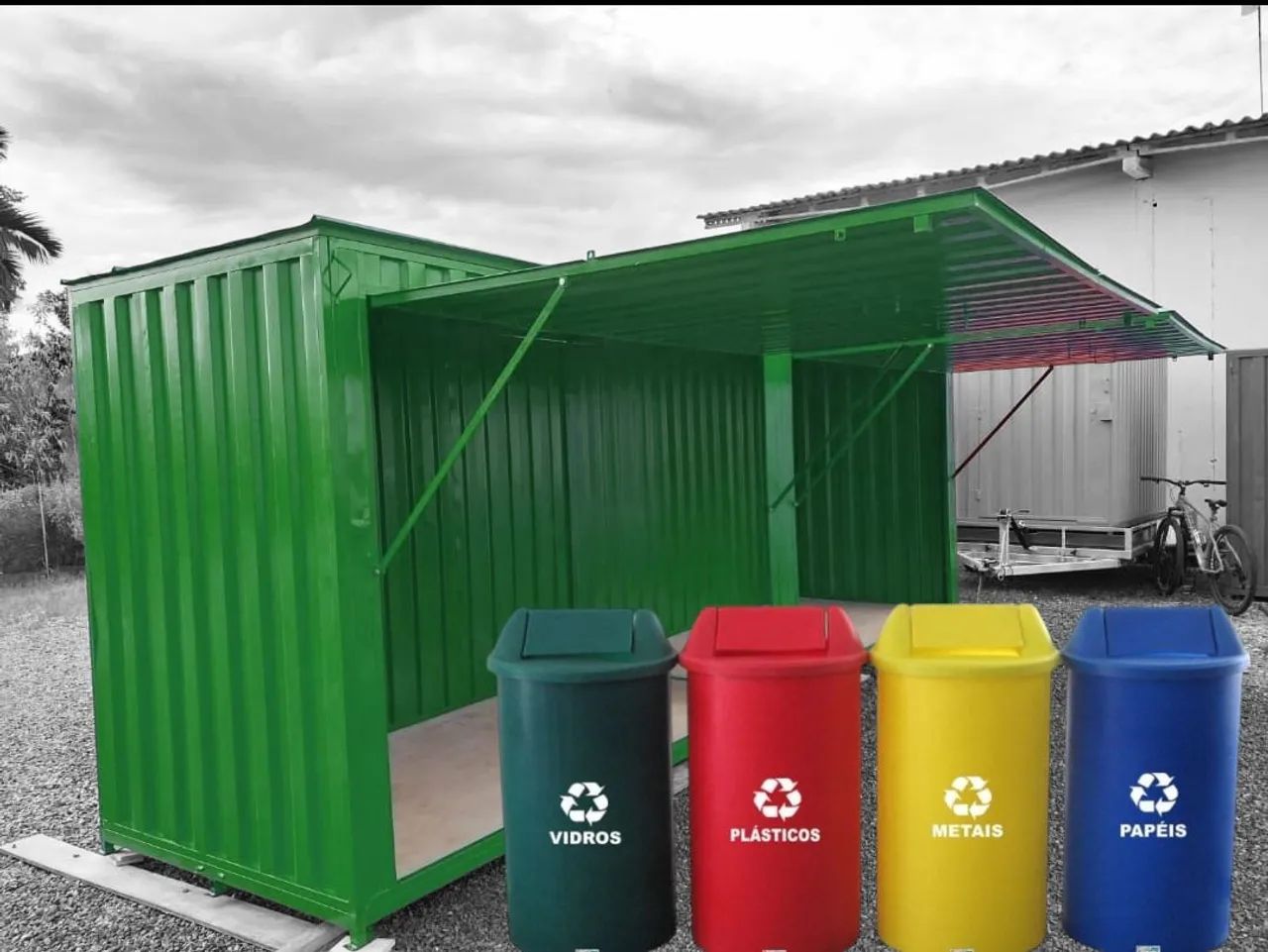 Container coleta ecoponto 