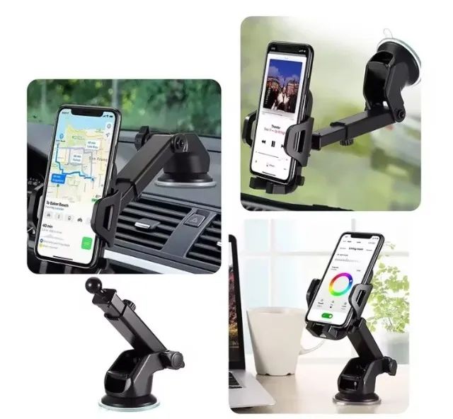 Suporte veicular para celular com ventosa - Foto 5