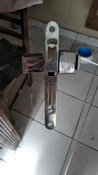 Fechadura Porta Externa Retro 55mm Inox Escovado Pado - Foto 2