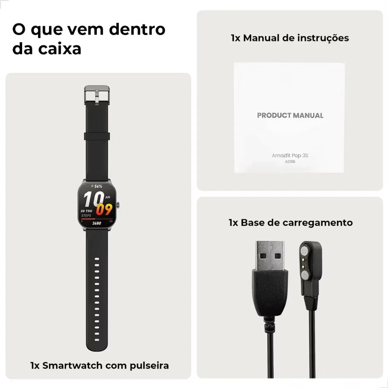 Smartwatch Amazfit Pop 3S Original LACRADO na PROMOÇÃO!!