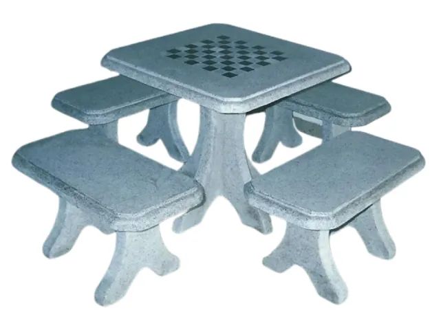 Conjunto Mesa Quadrada com 4 bancos