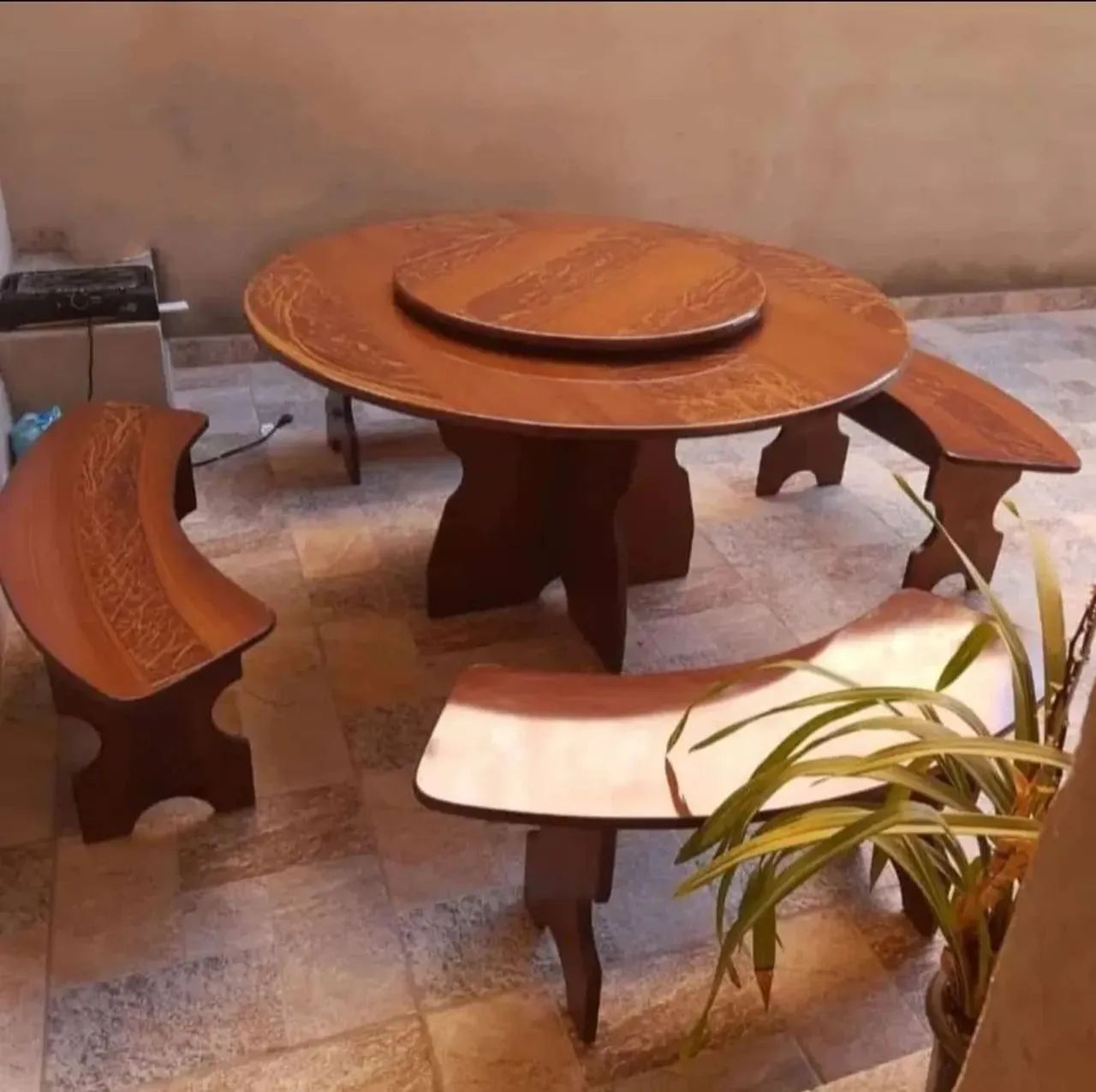 Conjunto Mesa pedra de ardósia  - Foto 2