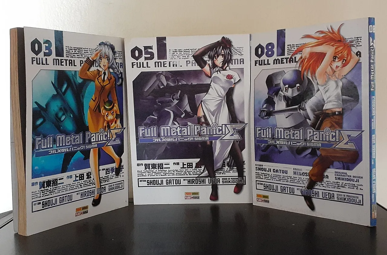 Mangá Full Metal Panic! Sigma - (Volumes 03, 05 e 08)