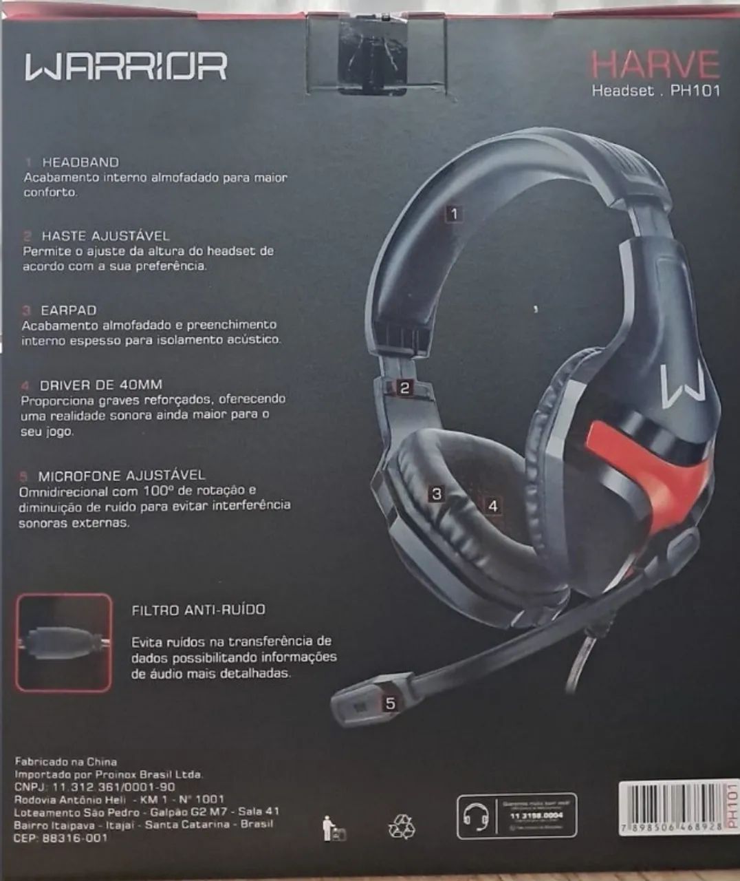 [Novo] Headset Gamer Warrior Harve PH101 Original. Últimas Unidades! - Foto 3