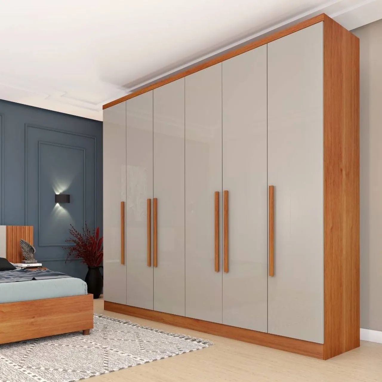 Guarda-Roupa100%MDF Moderno com Design Elegante