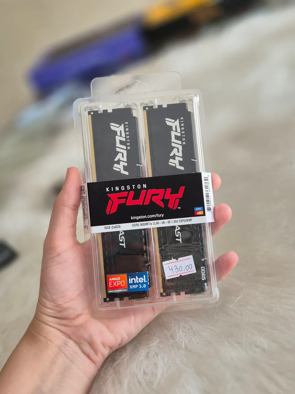Memória RAM Kingston Fury 16GB DDR5 5600Mhz
