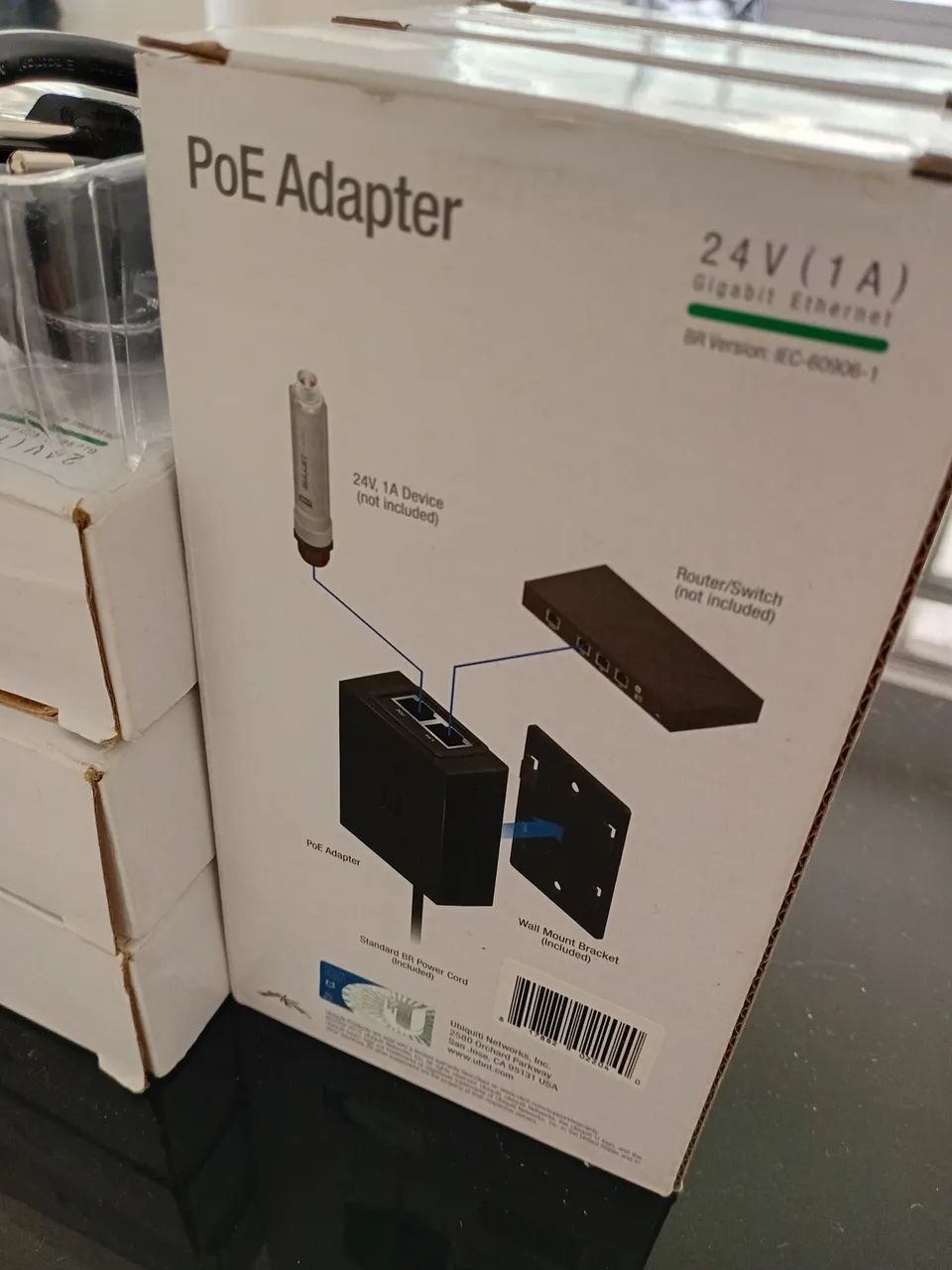 Fonte Rede PoE 24V 1A 24W Ubiquiti (ultimo)