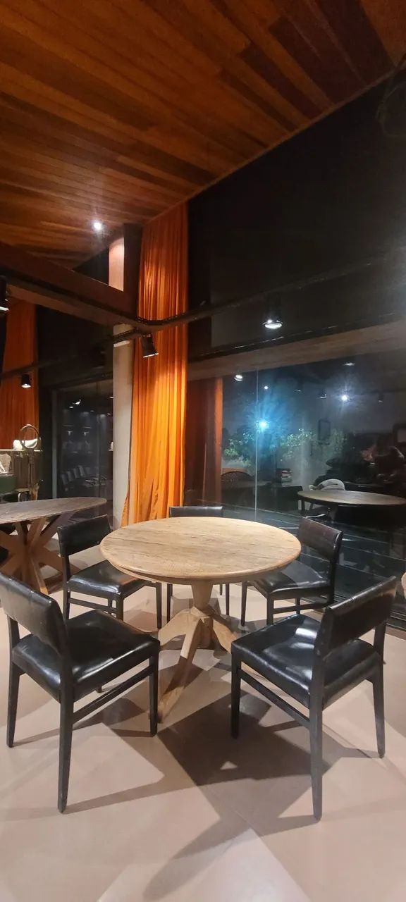 Mesa de Jantar circular em Madeira maciça - Foto 4
