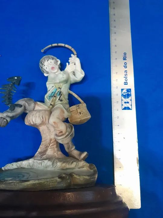 Estátua de pescador em cerâmica - Foto 4