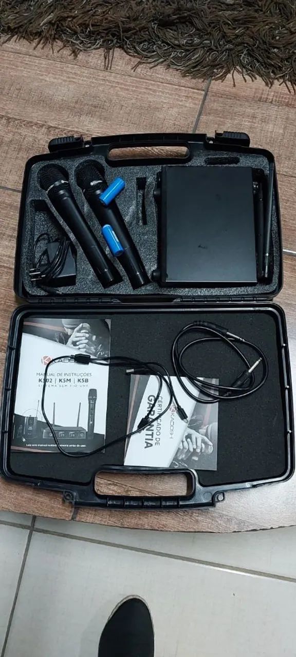 Microfone  sem fio com bateria recarregável  - Foto 2
