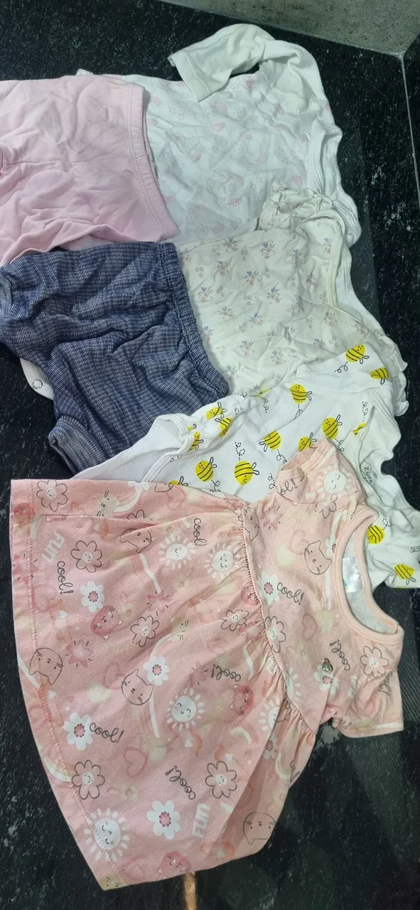 Pack Baby Feminino - 4 Peças Lindas! ?<br>Tamanho