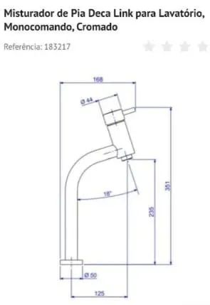 Torneira com misturador Deca64684677189123120