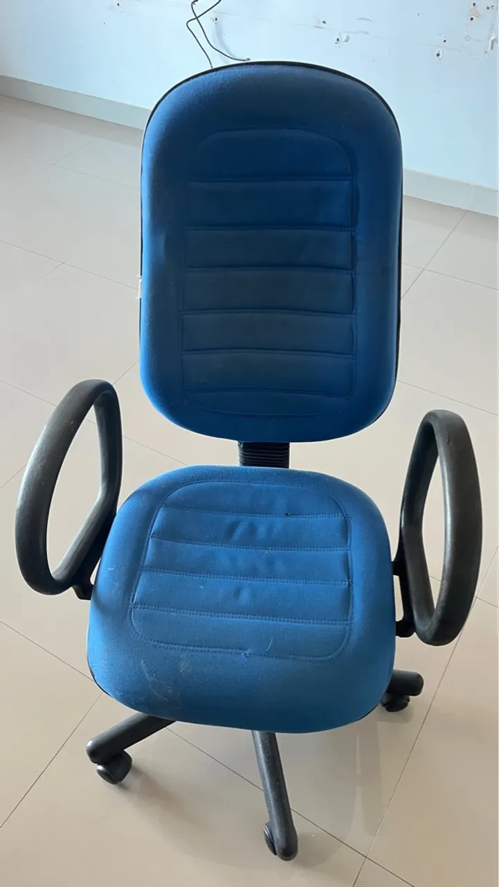 Cadeira de Escritório Azul Confortável